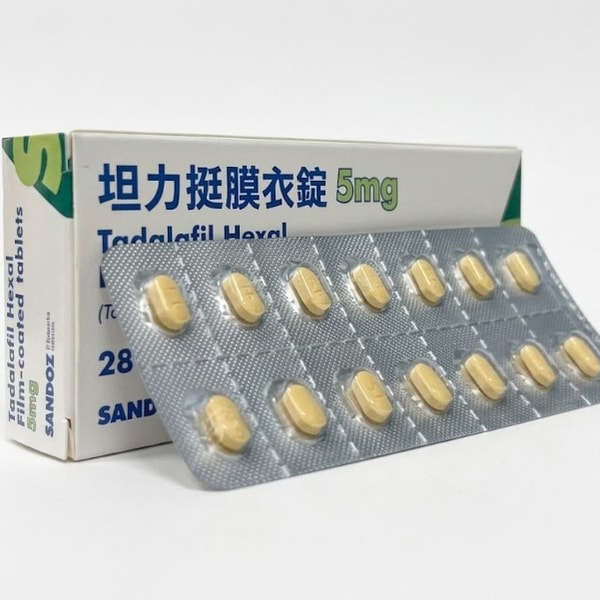 山德士 – 坦力挺膜衣錠Tatalafi Hexal 5mg犀利士每日錠學名藥 (28錠/盒) - 1